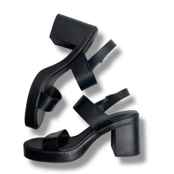 Madden Girl Shoes Toola Platform City Sandals Heels Chunky Strappy Y2K Size 8.5 - Picture 3 of 9